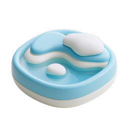 Cloud Water Pond 3D Clay Icon - Nature & Weather