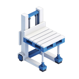 Industrial CNC Machine Icon | Isometric 3D Manufacturing