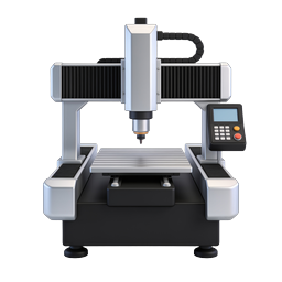CNC Router Machine Icon | Industrial Manufacturing 3D