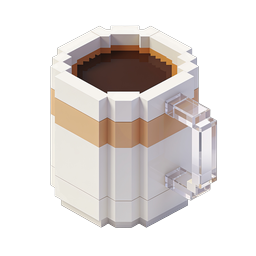 Coffee Cup 3D Icon | Modern Isometric Design