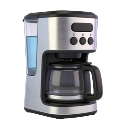 Modern Coffee Maker Appliance Icon - Realistic 3D