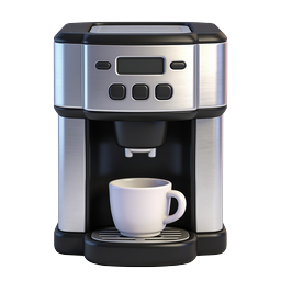 Realistic Coffee Maker Icon - Premium 3D Appliance