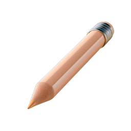 Colored Pencil Icon for Art and Education Projects