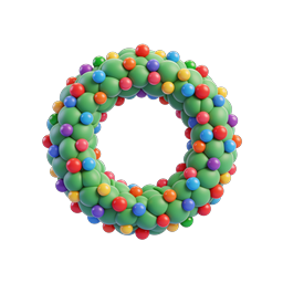Colorful 3D Ball Torus Ring Icon - Vibrant Sphere Design