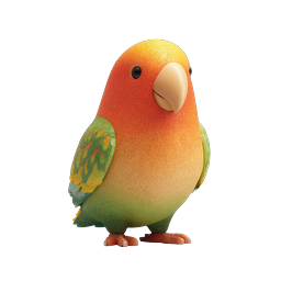 Buntes Vogel-Icon für Natur- und Wildtierthemen