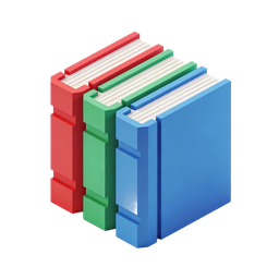 Colorful Books Icon for Educational Content