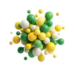 Vibrant Colorful Bubble Icon for Digital Designs