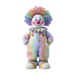 Colorful Clown Icon for Fun and Joyful Designs