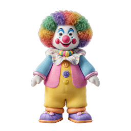 Colorful Clown Icon for Festive Fun