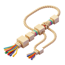Colorful Rope Icon for Creative and Educational Use