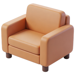 Cozy Comfortable Armchair Icon for Home Decor