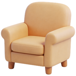 Comfortable Armchair Icon for Home Decor Projects