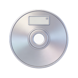 Compact Disc CD Icon - Realistic 3D Optical Media Design