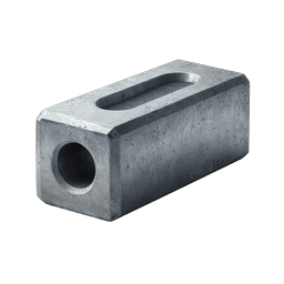 Concrete Building Block Icon - 3D Realistic Construction