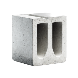 Concrete Block Icon - Construction Material Illustration
