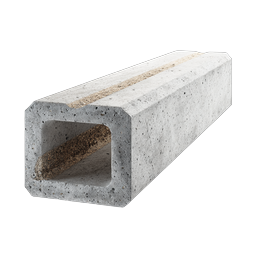 Realistic Concrete Block Construction Icon | Building Material