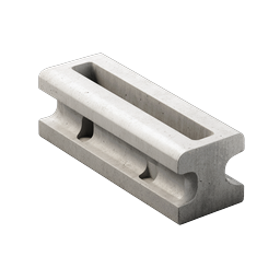 Concrete Masonry Block Icon - 3D Realistic Design