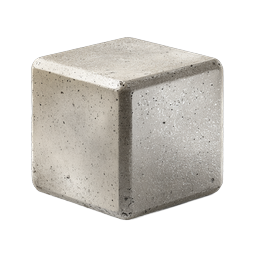 Realistic Concrete Cube Icon for Construction & Design