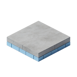 3D Concrete Podium Platform with Blue Base - Display Stage Icon