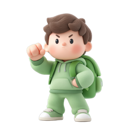 Confident Kid Icon for Empowerment and Education