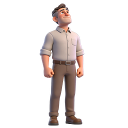 Confident Man Icon for Inspirational Projects