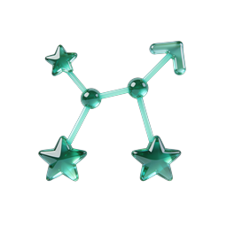 Constellation Stars Glass Icon - Celestial Design