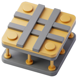 Construction Barrier 3D Isometric Icon for Safety Design