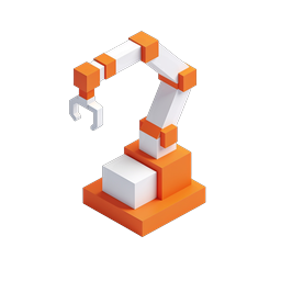 Construction Crane Isometric 3D Icon - Building Icon