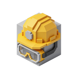 Construction Hard Hat 3D Isometric Icon | Safety Helmet