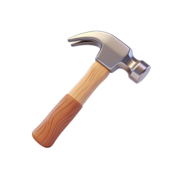Realistic Hammer Icon for Home Improvement Projects