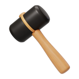 Rubber Mallet Icon for DIY and Craft Projects