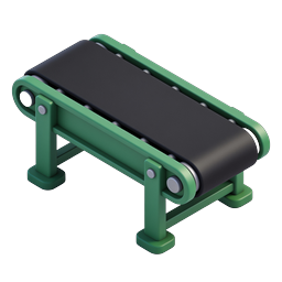 3D Conveyor Belt Industrial Equipment Icon