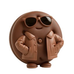 Personagem de argila legal com óculos de sol e jaqueta de couro