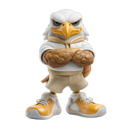 Cool Eagle Character Icon for Sports and Youth Engagement