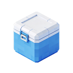 Isometric Cooler Box Icon for Outdoor Activities