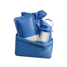 Cooling Bag with Camping Lantern Clay Icon