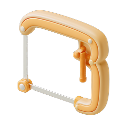 Coping Saw Tool 3D Icon for Woodworking Projects