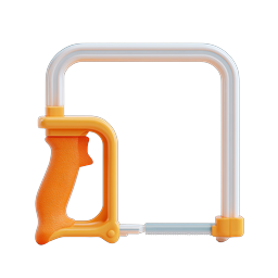 Coping Saw 3D Icon | Woodworking Tool Illustration