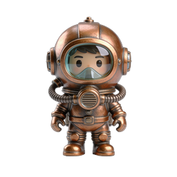 ไอคอนตัวละครนักดำน้ำทองแดง - สไตล์ Steampunk