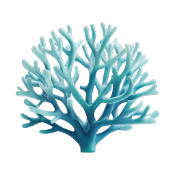 Coral Branch Icon - Stunning 3D Marine Design