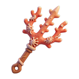 Coral Branch 3D Icon - Marine Life Sea Coral Design
