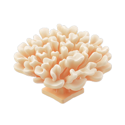 Premium 3D Coral Cluster Icon - Organic Ocean Design
