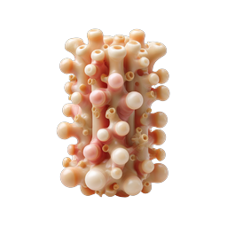 Organic Coral Cluster 3D Icon for Nature Design