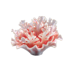 Coral Flower Formation 3D Rendered Nature Icon