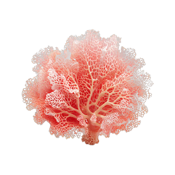 Coral Lace 3D Structure Icon | Organic Mesh Design