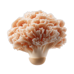 Coral Mushroom Realistic Nature Icon - Organic Fungi Illustration