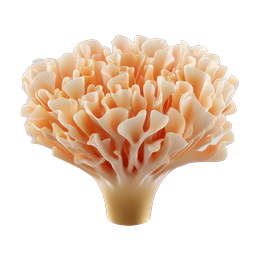 Coral Mushroom 3D Icon | Organic Nature Cl