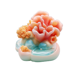 Coral Reef Clay Icon - 3D Ocean Ecosystem Design