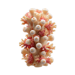 Realistic Coral Reef Icon - 3D Marine Life Illustration