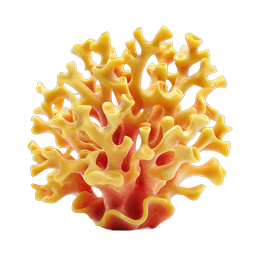 Vibrant Coral Reef Icon - 3D Marine Nature Design